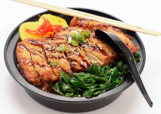 Crispy Chicken Cutlet Rice Bowl 脆皮鸡扒饭.