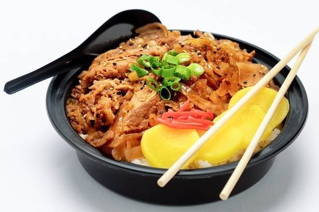 Beef and Onion Rice Bowl 洋葱牛肉饭.