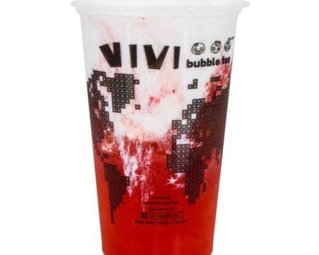 Strawberry Cream Float 草莓芝芝奶盖.