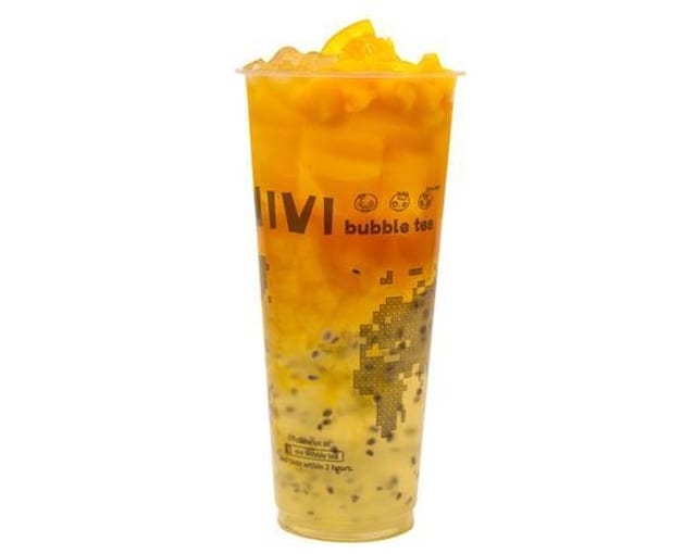 Peach Aloe Jelly Tea 蜜桃蘆薈鮮果茶.