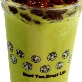 Red Bean Matcha Milk Tea 红豆抹茶