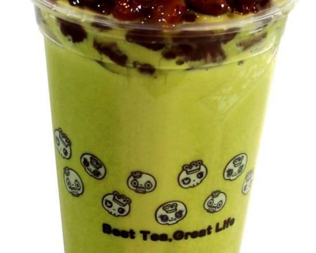 Red Bean Matcha Milk Tea 红豆抹茶.