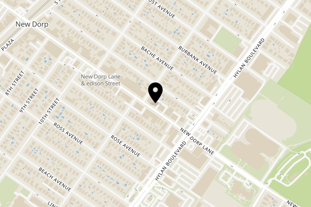 Map showing the location of Vivi Bubble Tea New Dorp on 337 New Dorp Ln in Staten Island