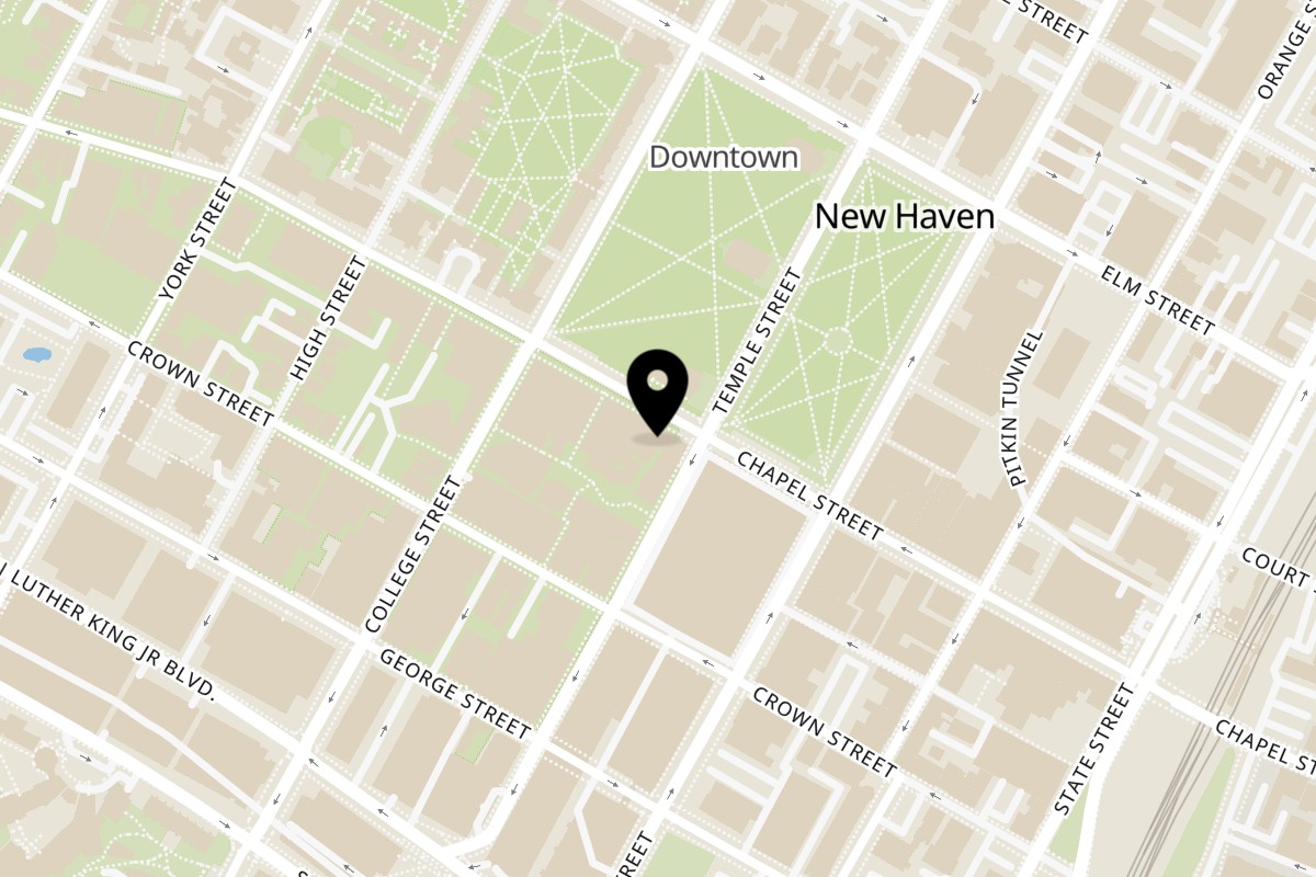 Map showing the location of Vivi Bubble Tea New Haven on 940 Chapel St in New Haven
