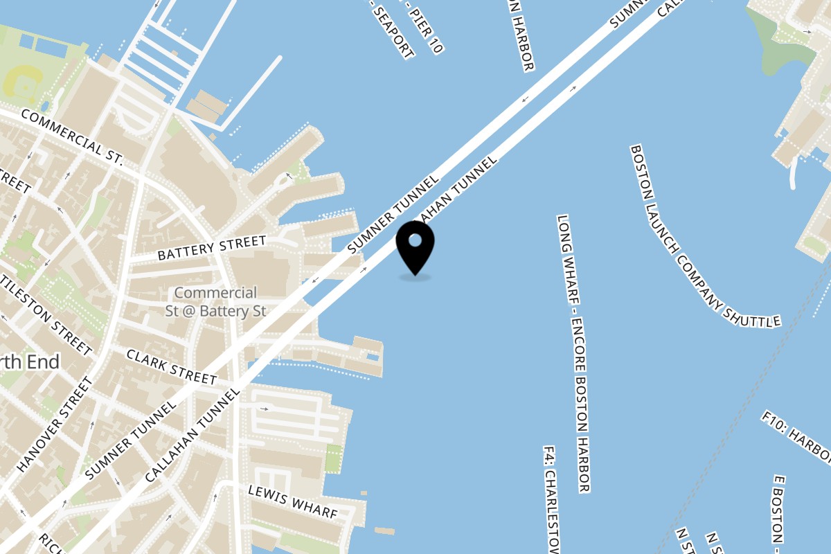 Map showing the location of Vivi Bubble Tea Quincy Market on 1 Faneuil Hall Market Pl in Boston